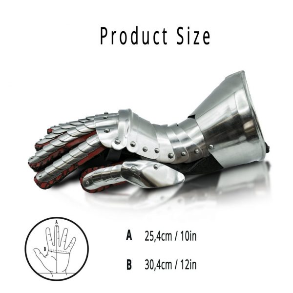 16th-17th century cuirassier Gauntlets 16 gauge