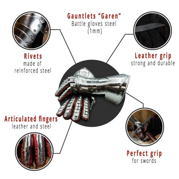 16th-17th century cuirassier Gauntlets 16 gauge
