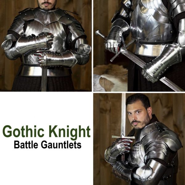 16th-17th century cuirassier Gauntlets 16 gauge