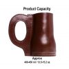 Raiding Pirate Leather Tankard Handcrafted from Genuine Leather