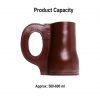 Raiding Pirate Leather Tankard Handcrafted from Genuine Leather
