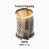 Medieval Viking Horn Shot Glass with Pure Brass Rim Handcrafted Genuine Ox Horn