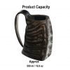 Medieval Viking Horn Tankard Beer Mug Handcrafted Genuine Buffalo Horn