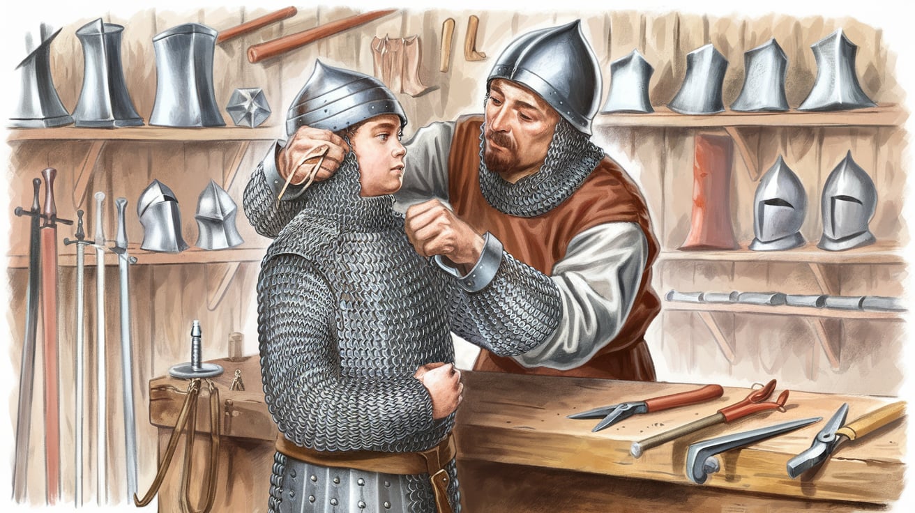 How to Properly Size and Fit Chainmail Armor - 6632