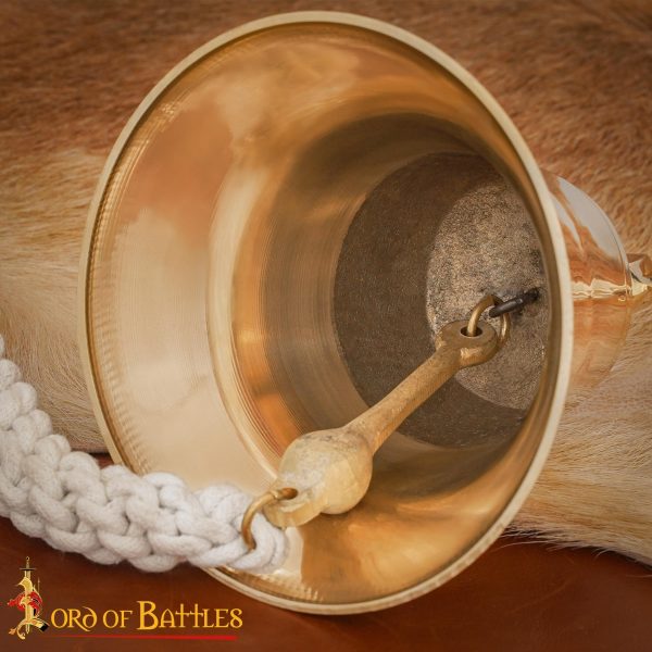 Medieval Ship Bell Handmade Pure Solid Brass Functional Accessory - Image 7