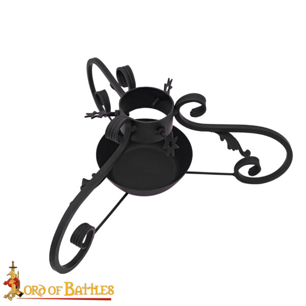 Hand Forged Iron Tree Stand for Christmas Decoration - Image 4