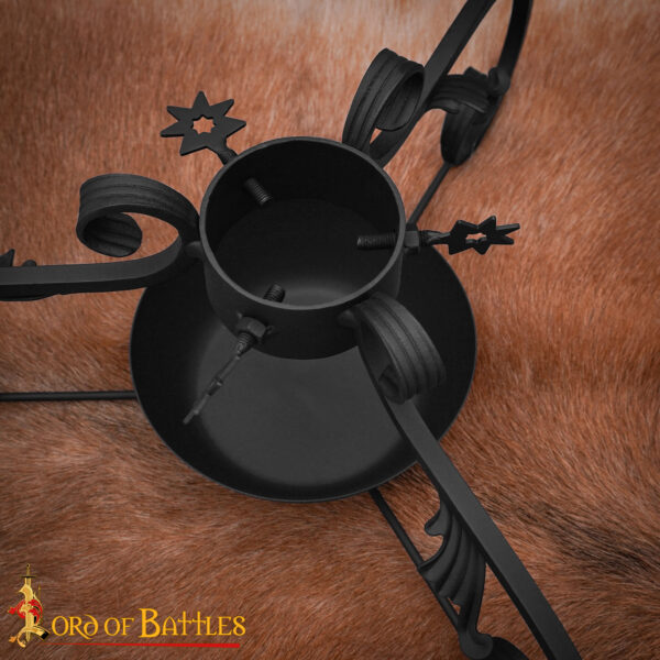 Hand Forged Iron Tree Stand for Christmas Decoration - Image 7