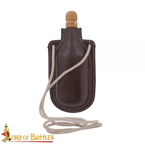 Genuine Leather Bottle Bag Medieval Style Bottle Bag - Image 2