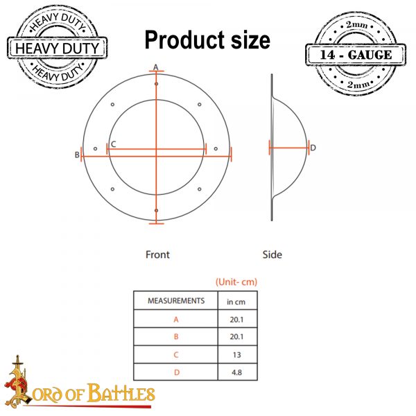 Medieval Shield Umbo Iron - Image 3