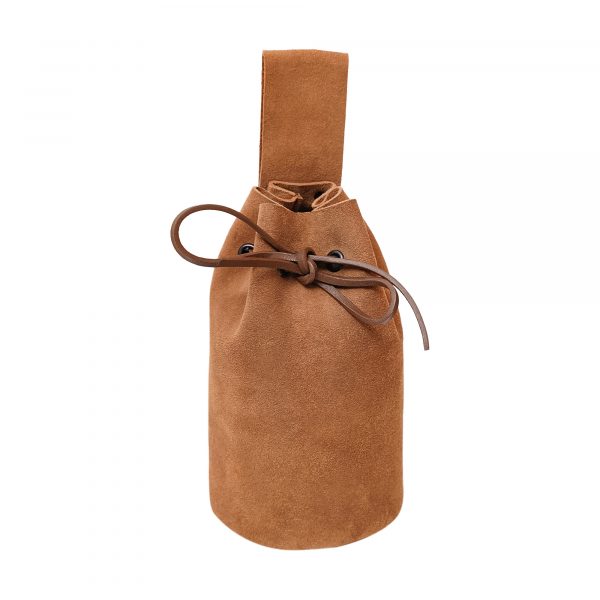 Medieval Pouch in Suede Leather