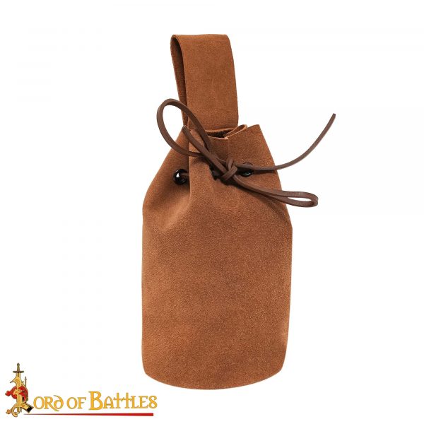 Medieval Pouch in Suede Leather - Image 2