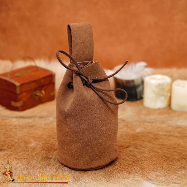 Medieval Pouch in Suede Leather - Image 4