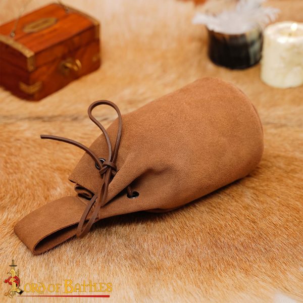 Medieval Pouch in Suede Leather - Image 5