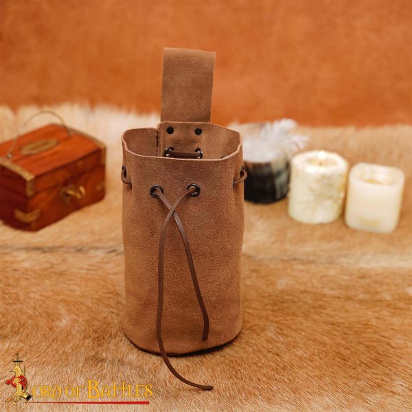 Medieval Pouch in Suede Leather - Image 6