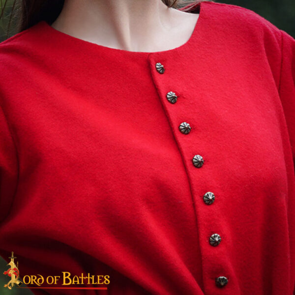Classic Late Middle Age Antique Brass Fleur Buttons Apparel Accessory - Image 5