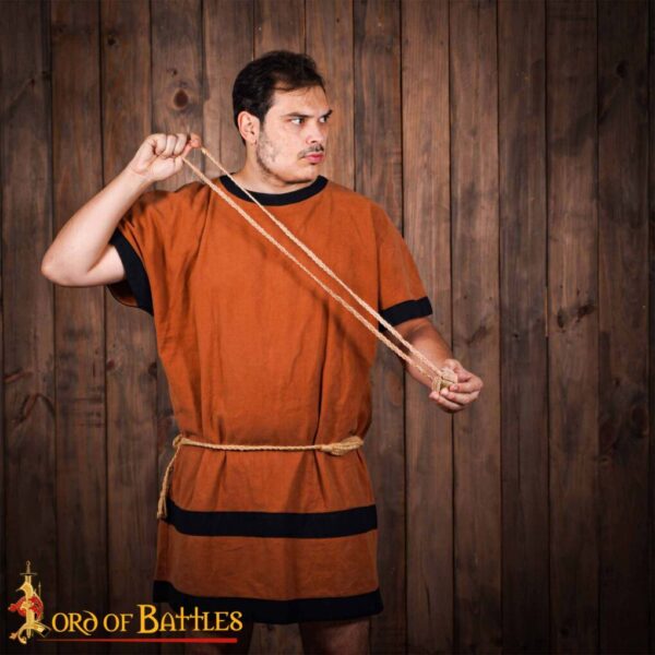 Balearic Roman Greek Sling Handcrafted Genuine Leather Braided Cords - Image 2