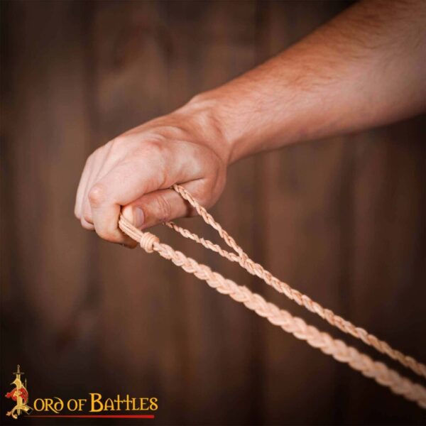 Balearic Roman Greek Sling Handcrafted Genuine Leather Braided Cords - Image 6