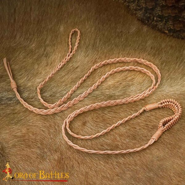 Balearic Roman Greek Sling Handcrafted Genuine Leather Braided Cords