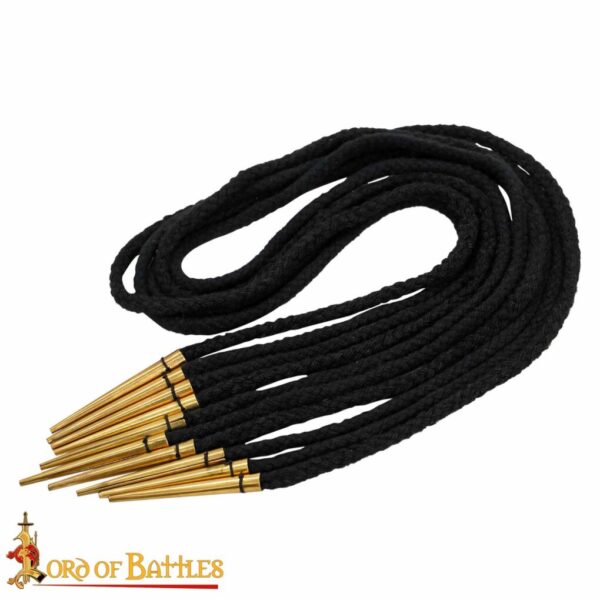 Pure Brass Aiglets with Black Cotton Strings - Image 4