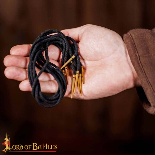Pure Brass Aiglets with Black Cotton Strings - Image 5