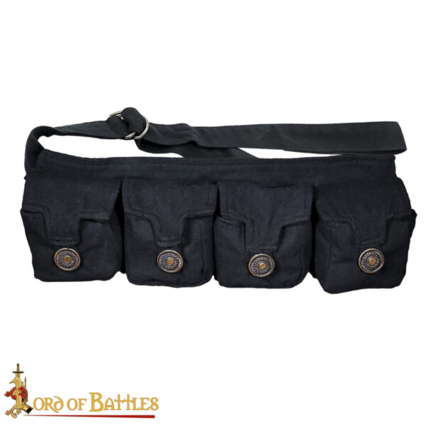 Eldric ‘The Adventurer’ Cotton Canvas Bag with Four Pouches - Image 11