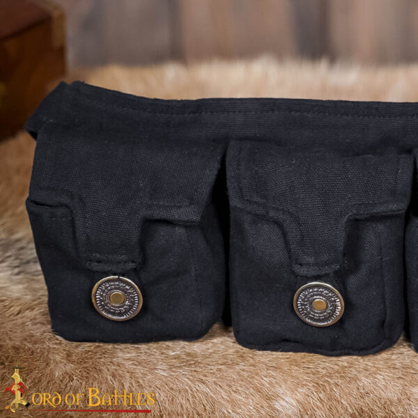 Eldric ‘The Adventurer’ Cotton Canvas Bag with Four Pouches - Image 13