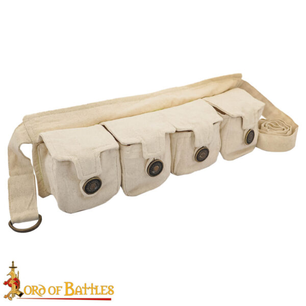 Eldric ‘The Adventurer’ Cotton Canvas Bag with Four Pouches - Image 5