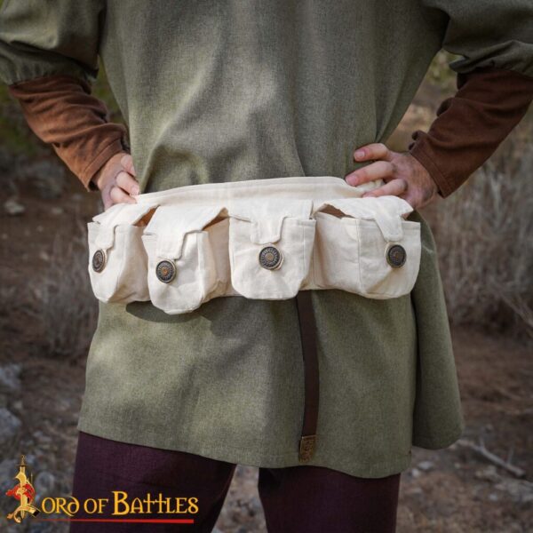 Eldric ‘The Adventurer’ Cotton Canvas Bag with Four Pouches - Image 7