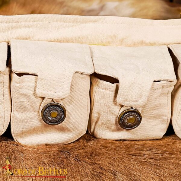 Eldric ‘The Adventurer’ Cotton Canvas Bag with Four Pouches - Image 8