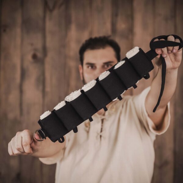 Medieval Multi Pouch Cotton Canvas Belt - Image 3