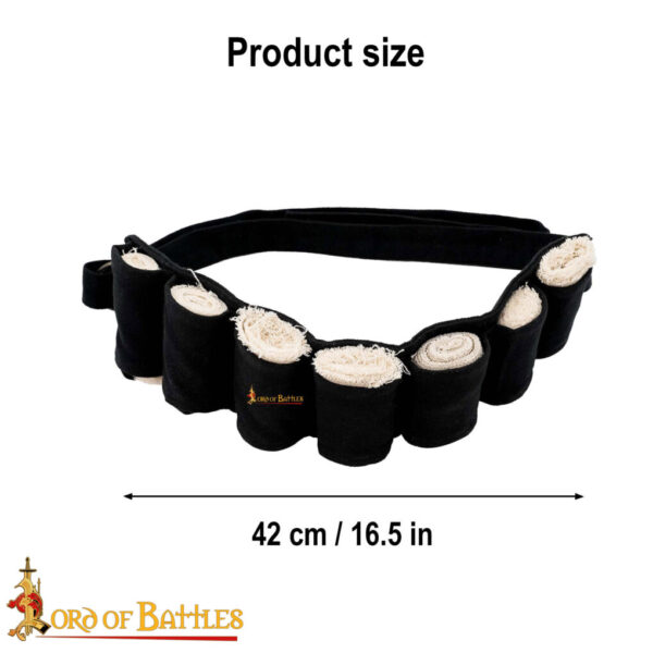 Medieval Multi Pouch Cotton Canvas Belt - Image 4