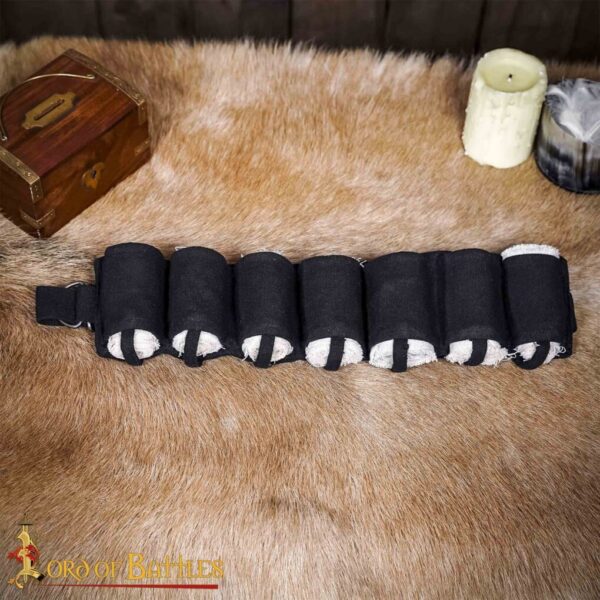 Medieval Multi Pouch Cotton Canvas Belt - Image 8