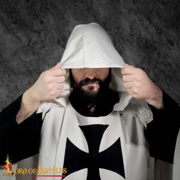 Teutonic Knights Hooded Cape Sturdy Canvas Cotton Cape - Image 2