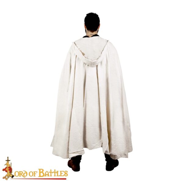 Teutonic Knights Hooded Cape Sturdy Canvas Cotton Cape - Image 5