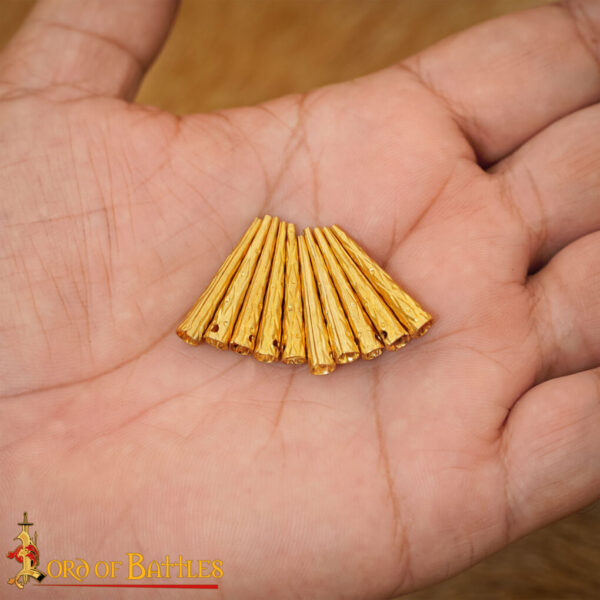 Medieval Ornate Pure Solid Brass Aiglets Set of 10 - Image 5