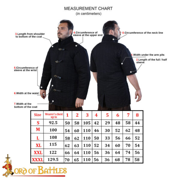 Medieval Padded Gambeson (Type 1) with front Buckles - Perfect for LARP, Medieval Events, and Renfairs - Image 6