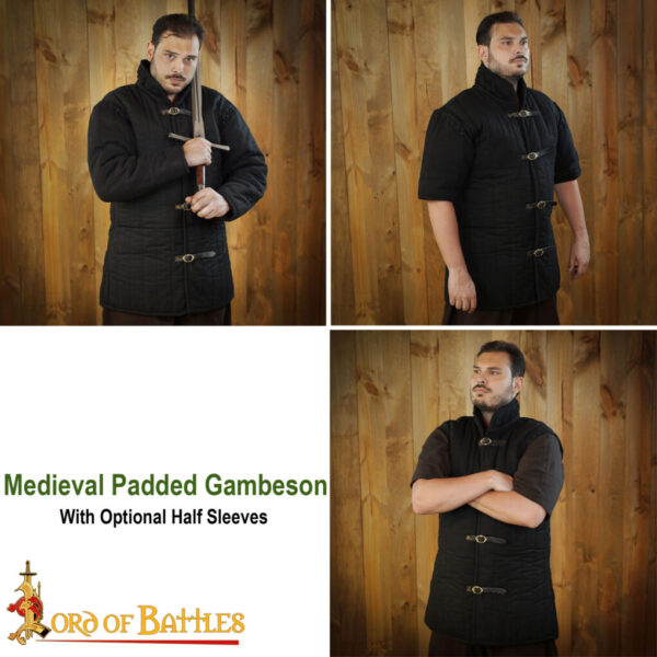 Medieval Padded Gambeson (Type 1) with front Buckles - Perfect for LARP, Medieval Events, and Renfairs - Image 11