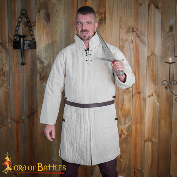 Medieval Padded Gambeson (Type 3) with Side Buckles - Perfect for LARP, Medieval Events, and Renfairs