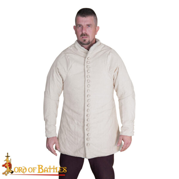 Medieval 14th Century Padded Gambeson (Type 6) with Buttoned Front - Image 5