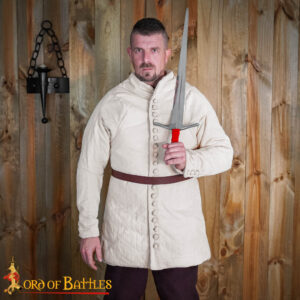 Medieval 14th Century Padded Gambeson (Type 6) with Buttoned Front