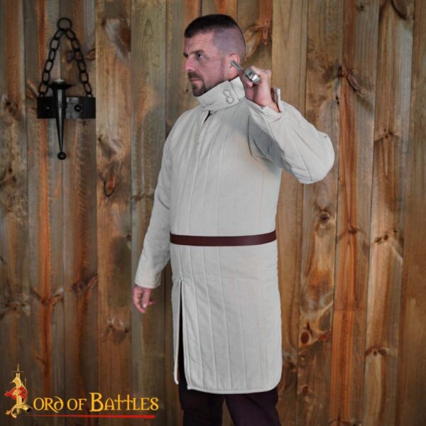 Medieval 13th Century Padded Gambeson (Type 8) with Closed Collar - Image 9