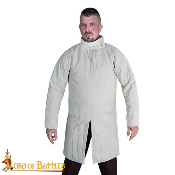 Medieval 13th Century Padded Gambeson (Type 8) with Closed Collar - Image 11