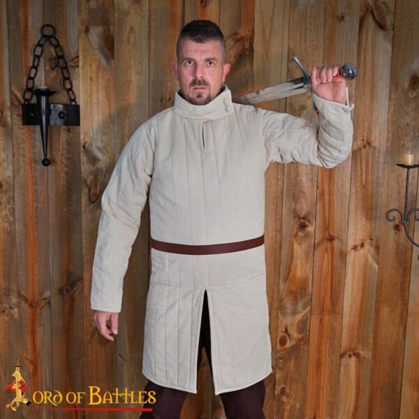 Medieval 13th Century Padded Gambeson (Type 8) with Closed Collar - Image 2