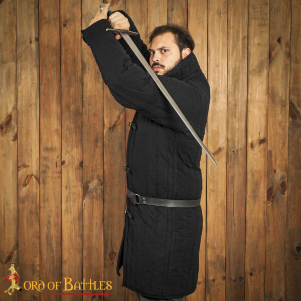 Medieval Front Opened Padded Gambeson (Type 10) Handmade from Canvas Cotton - Image 8