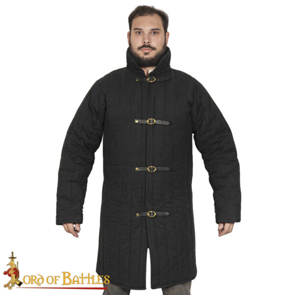 Medieval Front Opened Padded Gambeson (Type 10) Handmade from Canvas Cotton - Image 10