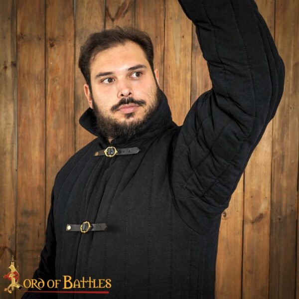 Medieval Front Opened Padded Gambeson (Type 10) Handmade from Canvas Cotton - Image 12