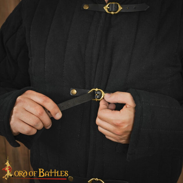 Medieval Front Opened Padded Gambeson (Type 10) Handmade from Canvas Cotton - Image 13