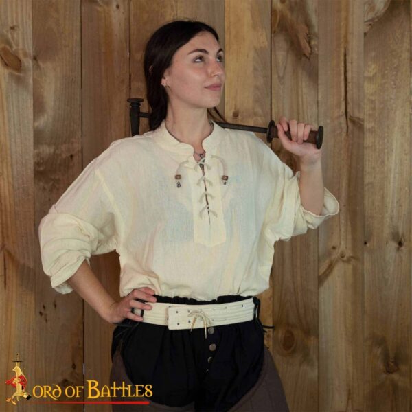 Medieval Padded Arming Belt Handmade from Sturdy Canvas Cotton - Image 2