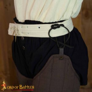 Medieval Padded Arming Belt Handmade from Sturdy Canvas Cotton