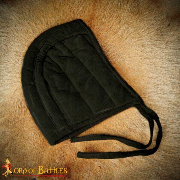 Medieval Quilted Padded Arming Cap Canvas Cotton - Image 3